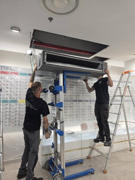 Remplacement unité intérieure climatisation réversible / pompe à chaleur air-air gainable