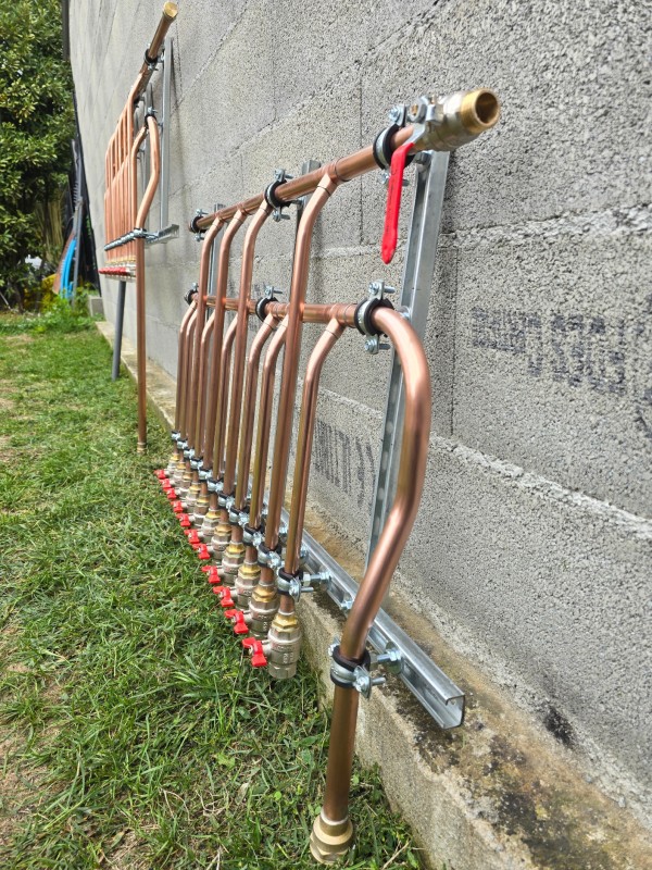 Création d'un collecteur de plomberie chez notre client à Plaisance-du-Touch 31830 en Haute-Garonne